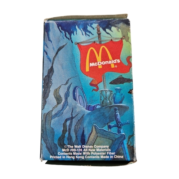 Vintage McDonald's Disney‎ Little Mermaid Flounder Plush Christmas Ornament - Picture 7 of 9